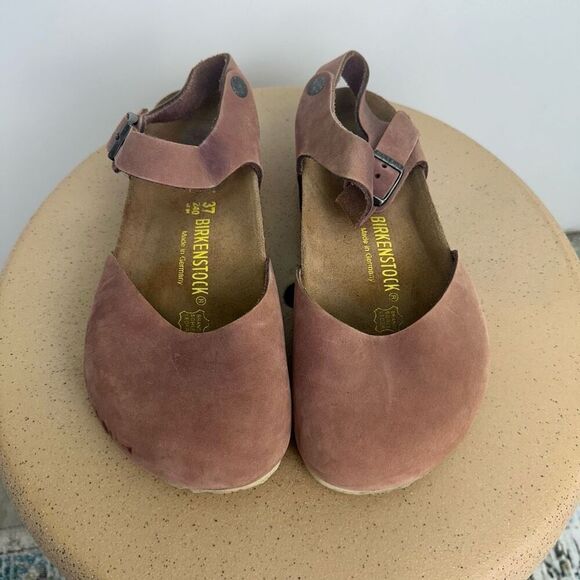 Birkenstock Women’s Messina Mary Jane Nubuck Leather Pink Mauve RARE HTF - Picture 8 of 16